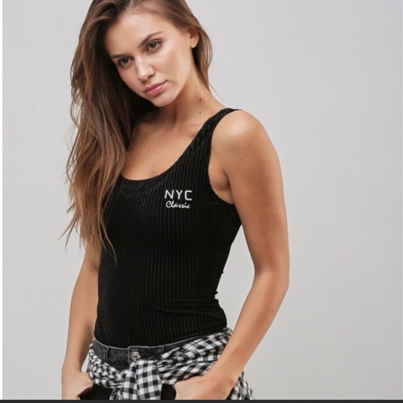 Forever 21 Tops - NWOT Black Bodysuit NYC Classic